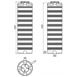 Zbiornik V-1002 HIGH, na dowolne płyny