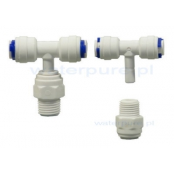 Złączka, trójnik obrotowy, 2x rozdzielacz GZ1/4"